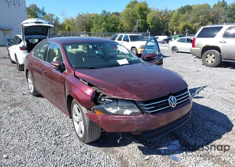 2012 Volkswagen Passat 2.5L Se from USA, damaged, VIN 1VWBP7A3XCC066870